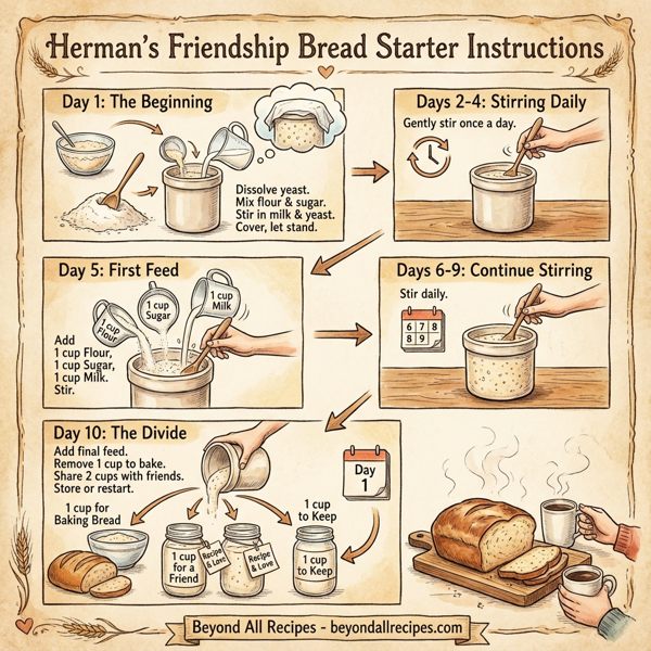 Herman's Friendship Bread Starter instructions