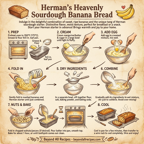 Herman's Heavenly Sourdough Banana Bread instructions
