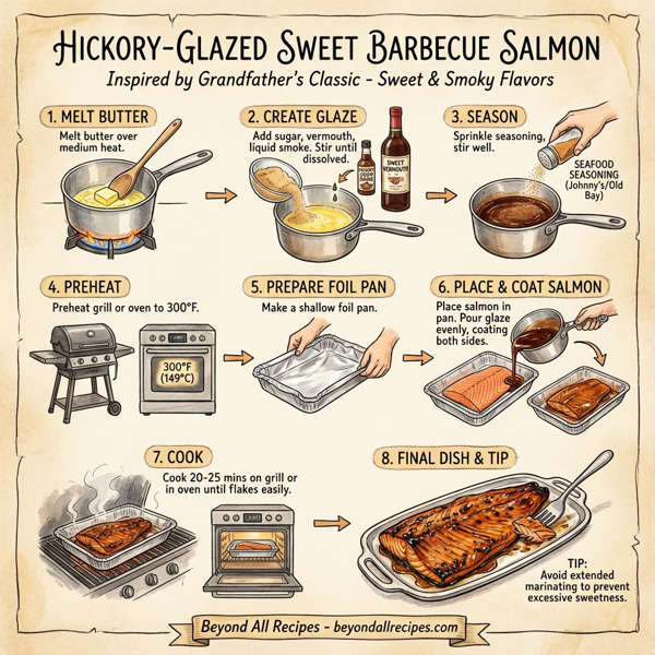 Hickory-Glazed Sweet Barbecue Salmon instructions