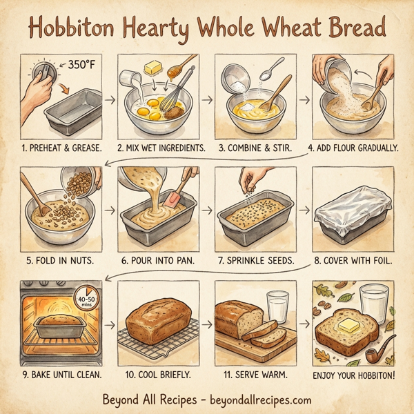 Hobbiton Hearty Whole Wheat Bread instructions