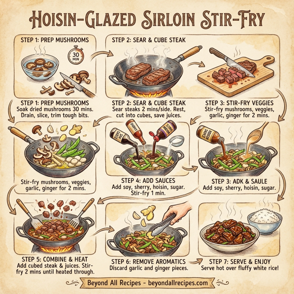Hoisin-Glazed Sirloin Stir-Fry instructions
