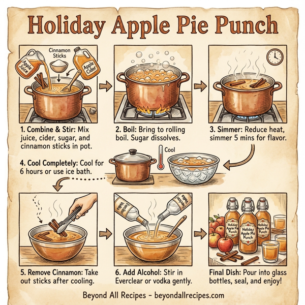 Holiday Apple Pie Punch instructions