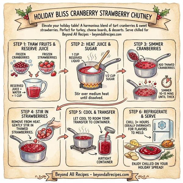 Holiday Bliss Cranberry Strawberry Chutney instructions