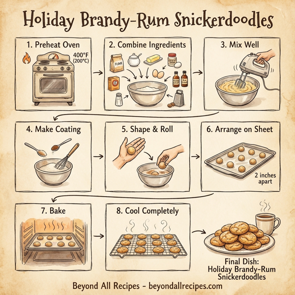 Holiday Brandy-Rum Snickerdoodles instructions