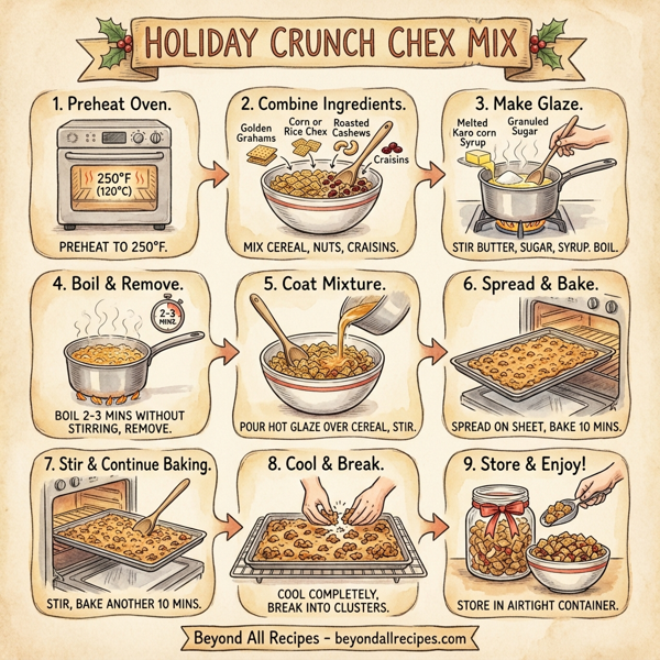 Holiday Crunch Chex Mix instructions