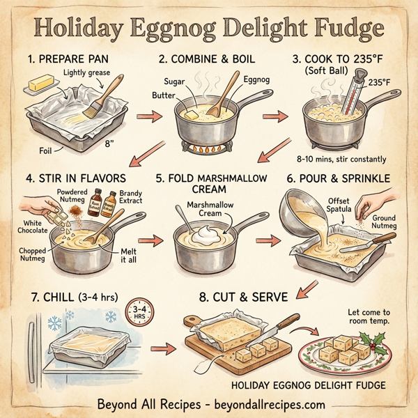 Holiday Eggnog Delight Fudge instructions