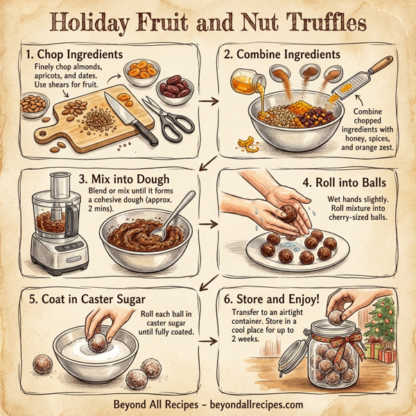 Holiday Fruit and Nut Truffles instructions