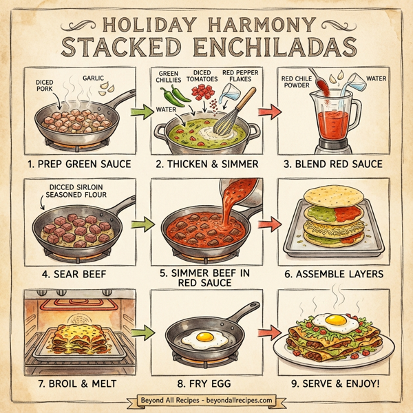 Holiday Harmony Stacked Enchiladas instructions