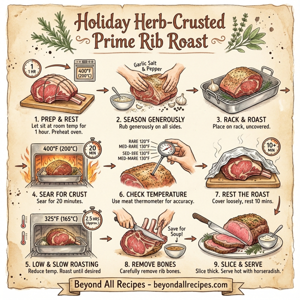Holiday Herb-Crusted Prime Rib Roast instructions