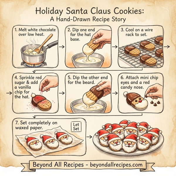 Holiday Santa Claus Cookies instructions
