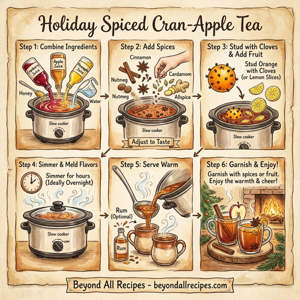 Holiday Spiced Cran-Apple Tea instructions