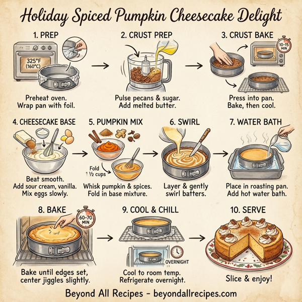 Holiday Spiced Pumpkin Cheesecake Delight instructions
