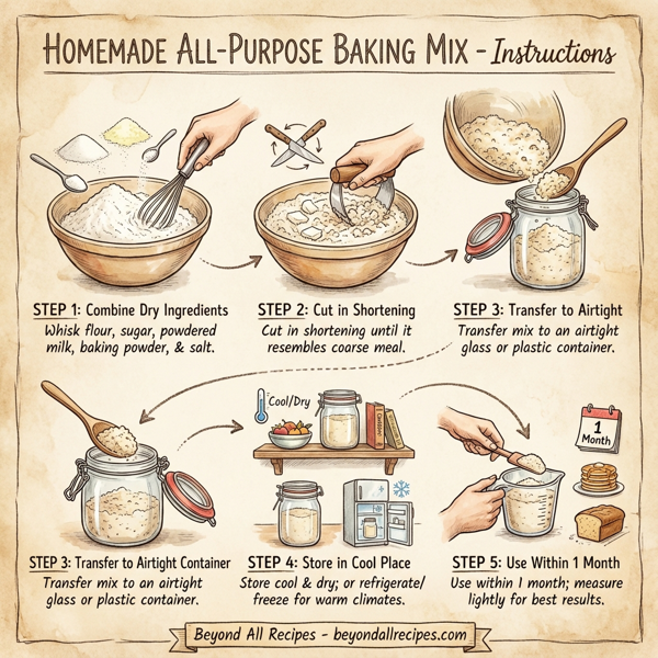 Homemade All-Purpose Baking Mix instructions