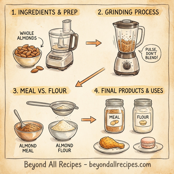 Homemade Almond Meal and Flour instructions
