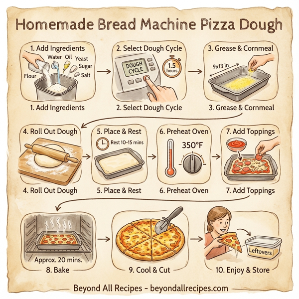 Homemade Bread Machine Pizza Dough instructions
