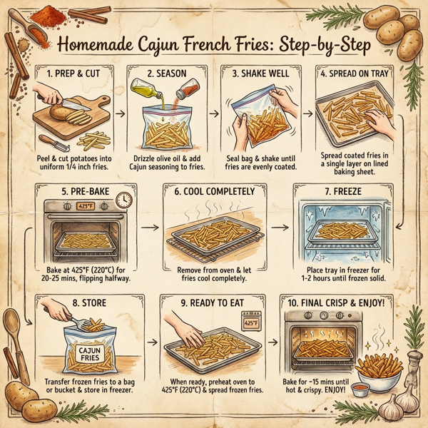 Homemade Cajun French Fries instructions