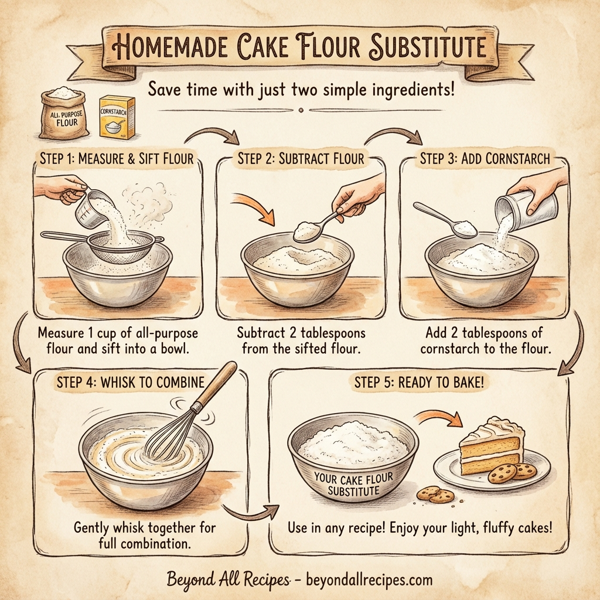 Homemade Cake Flour Substitute instructions