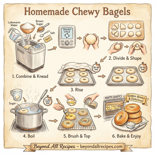 Homemade Chewy Bagels instructions