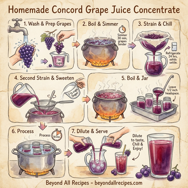 Homemade Concord Grape Juice Concentrate instructions