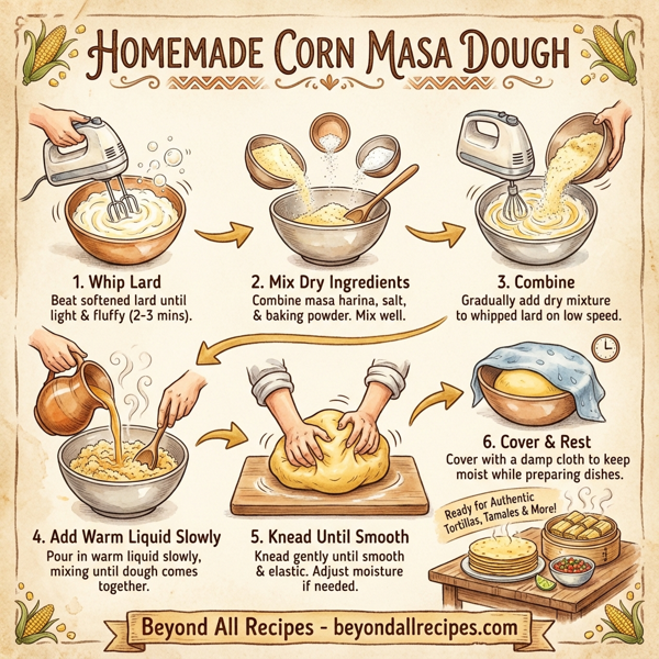 Homemade Corn Masa Dough instructions
