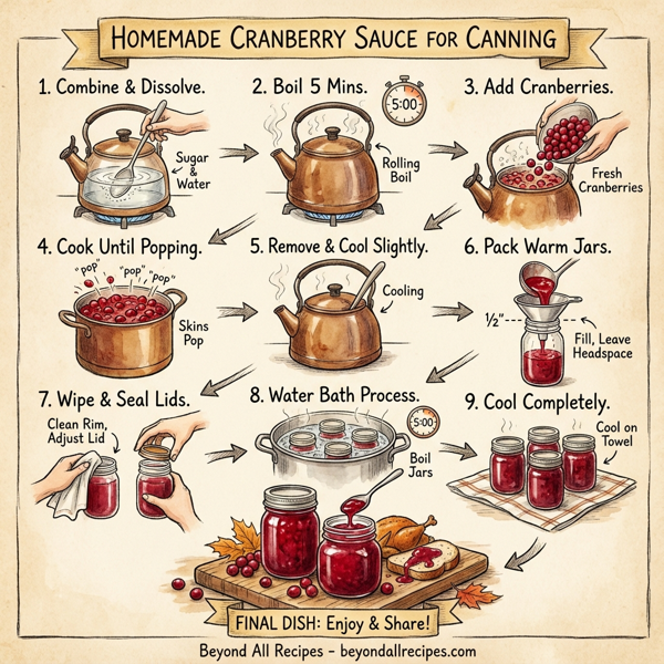 Homemade Cranberry Sauce for Canning instructions