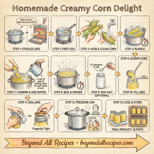 Homemade Creamy Corn Delight instructions