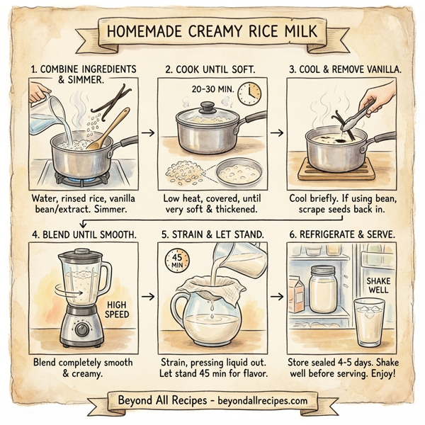 Homemade Creamy Rice Milk instructions