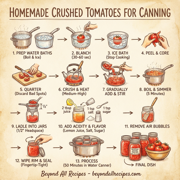 Homemade Crushed Tomatoes for Canning instructions