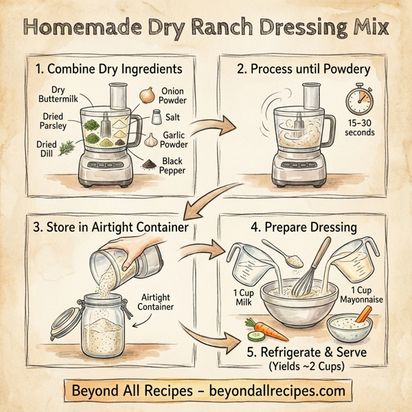 Homemade Dry Ranch Dressing Mix instructions