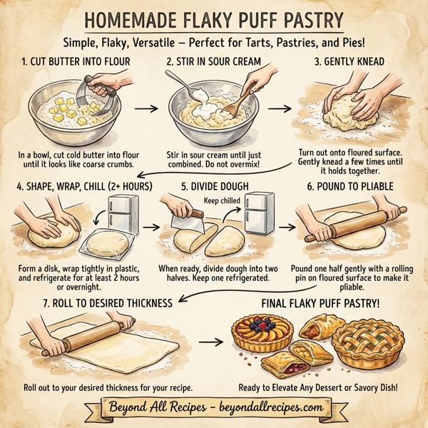 Homemade Flaky Puff Pastry instructions