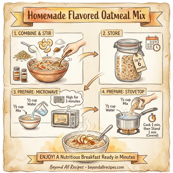 Homemade Flavored Oatmeal Mix instructions