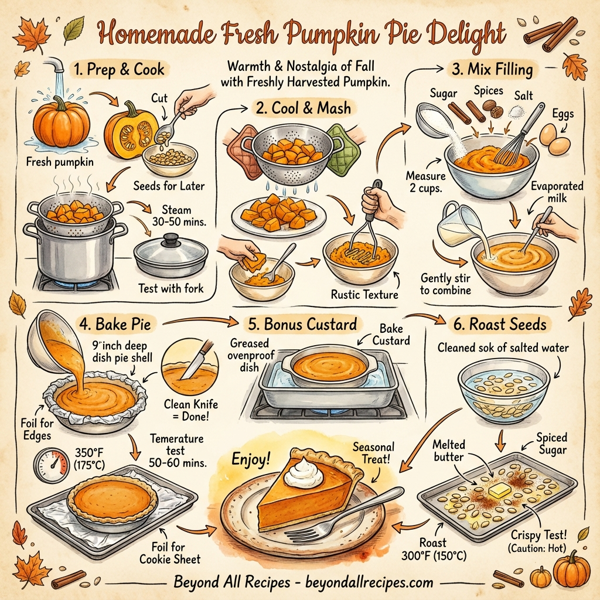 Homemade Fresh Pumpkin Pie Delight instructions