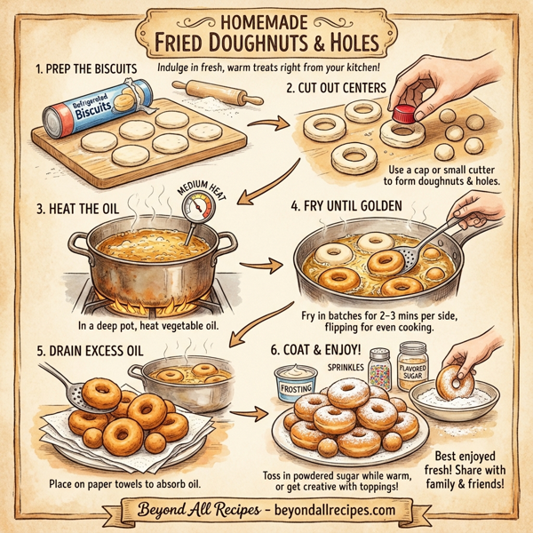 Homemade Fried Doughnuts and Holes instructions
