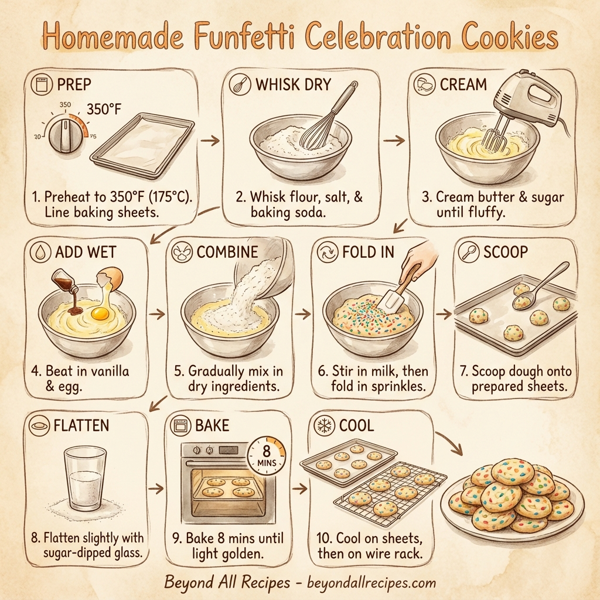 Homemade Funfetti Celebration Cookies instructions