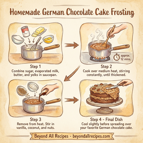 Homemade German Chocolate Cake Frosting instructions
