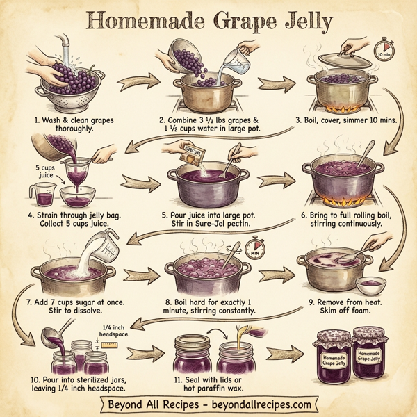 Homemade Grape Jelly instructions