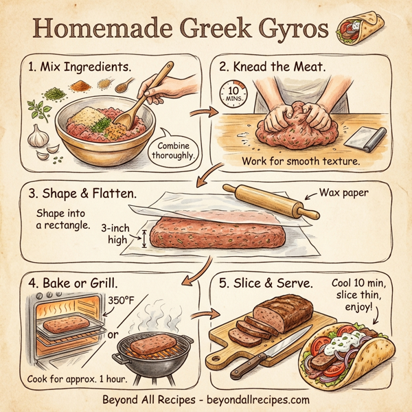 Homemade Greek Gyros instructions