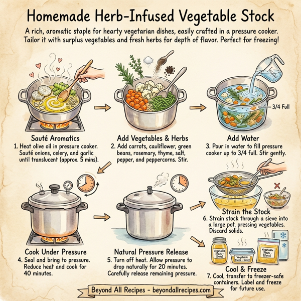 Homemade Herb-Infused Vegetable Stock instructions