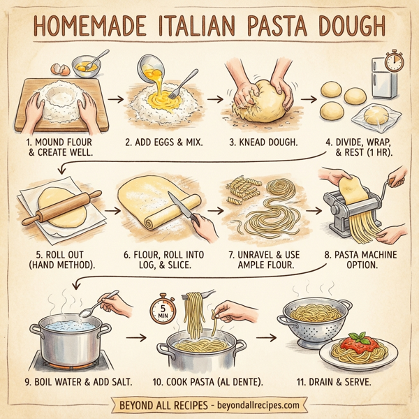 Homemade Italian Pasta Dough instructions