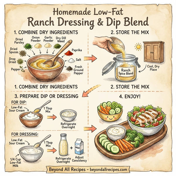 Homemade Low-Fat Ranch Dressing & Dip Blend instructions