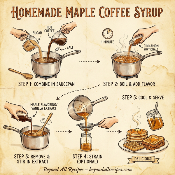 Homemade Maple Coffee Syrup instructions