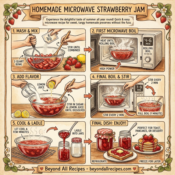Homemade Microwave Strawberry Jam instructions