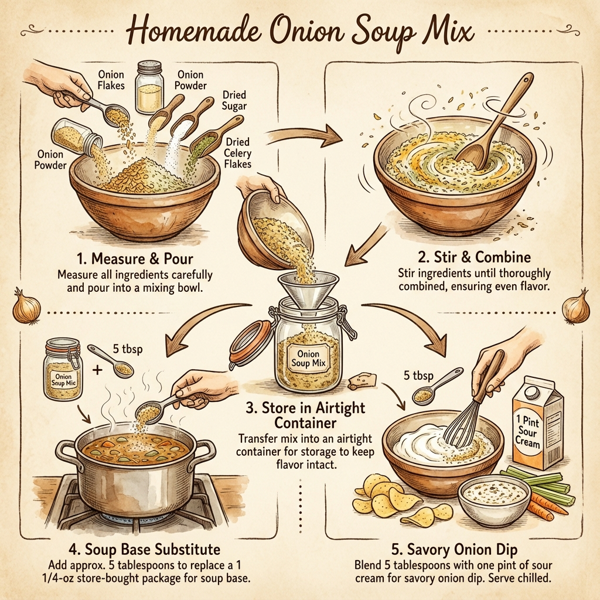 Homemade Onion Soup Mix instructions