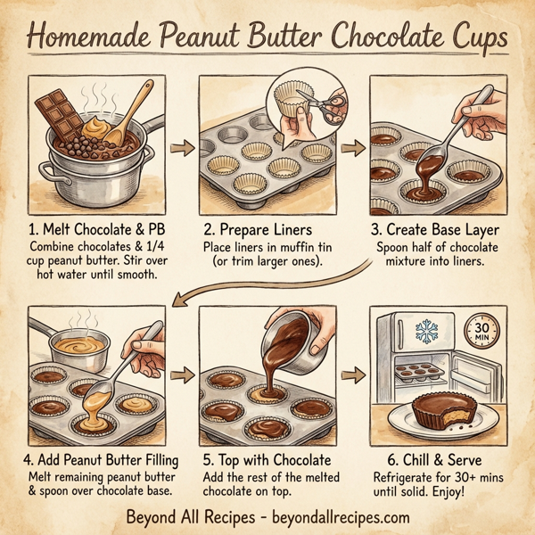 Homemade Peanut Butter Chocolate Cups instructions