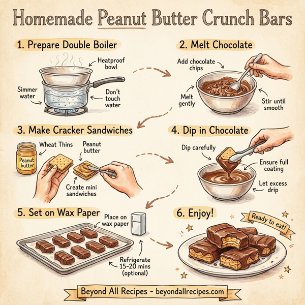 Homemade Peanut Butter Crunch Bars instructions
