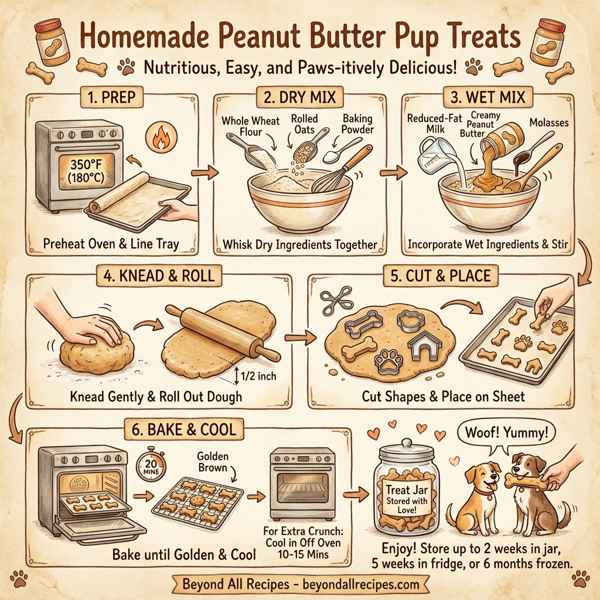 Homemade Peanut Butter Pup Treats instructions