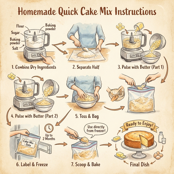 Homemade Quick Cake Mix instructions