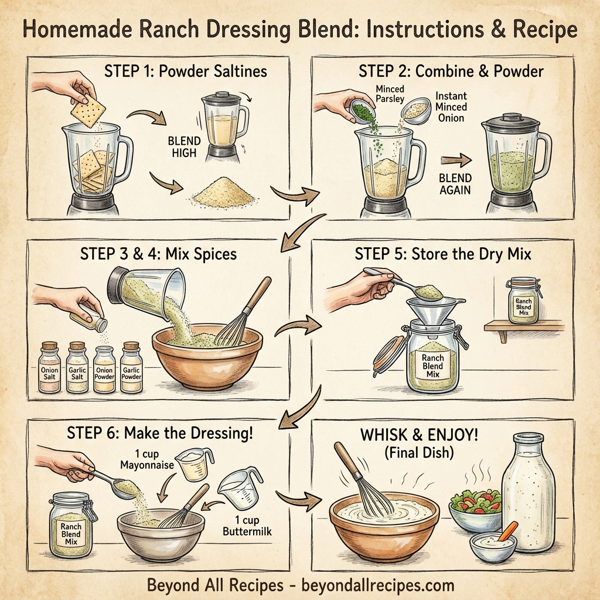 Homemade Ranch Dressing Blend instructions