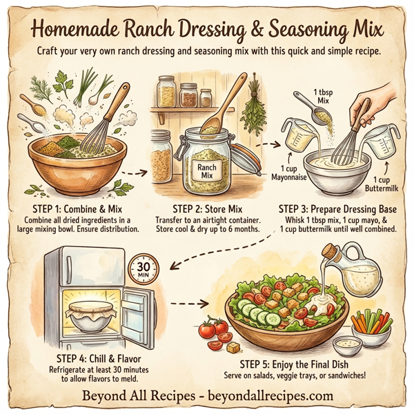Homemade Ranch Dressing & Seasoning Mix instructions