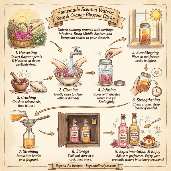 Homemade Scented Waters: Rose & Orange Blossom Elixirs instructions